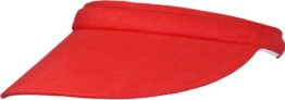 Visor mit Spange in 5 Farben!, Farben:rot -