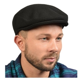 Warme Herren Flatcap für Herbst und Winter! Sportliche Schiebermütze mit Ohrenklappen und Nackenschutz! -