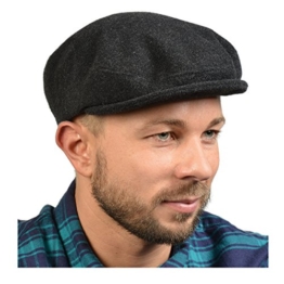 Warme Herren Flatcap für Herbst und Winter! Sportliche Schiebermütze, Gatsbycap mit Ohrenklappen und Nackenschutz! -