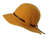 Wegener Schlapphut Flanell Winter Gelb -
