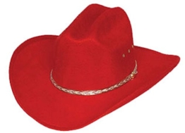 WESTERNHUT CATTLEMAN COWBOYHUT HUT RODEO ROT, GR: S/M -