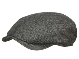 Wigens Newsboy slim cap 110380 Ballonmütze Schiebermütze Newsboy Cap - Dark Grey 55 -