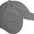 Wintermütze Cap verstellbar mit Ohrenschutz und Fleece-Innenfutter Farbe Grau - 