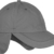 Wintermütze Cap verstellbar mit Ohrenschutz und Fleece-Innenfutter Farbe Grau -