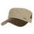 WITHMOONS Baseballmütze Army Cadet Cap Faux Leather Brim Patch Cotton Hat CR4325 (Beige) -
