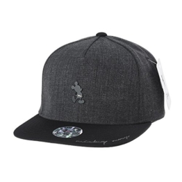 WITHMOONS Baseballmütze Mützen Caps Disney Mickey Mouse Silhouette Snapback Baseball Cap CR2268 (Grey) -