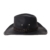 WITHMOONS Cowboyhut Indiana Jones Hat Weathered Faux Leather Outback Hat GN8749 (Black) - 