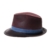 WITHMOONS Fedora Hut Bogarthut Mafiahut Vintage Weathered Leather Indiana Jones Fedora Hat GN6746 (Wine) - 