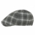 WITHMOONS Schlägermütze Golfermütze Schiebermütze Classic Plaid Check Pattern Cotton Newsboy Flat Cap SL3244 (Grey) - 