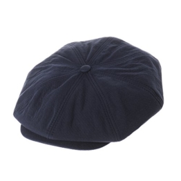 WITHMOONS Schlägermütze Golfermütze Schiebermütze Cool Cotton Baker Boy Flat Cap Monochrome Beret Ivy Hat LD3603 (Navy) -