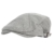 WITHMOONS Schlägermütze Golfermütze Schiebermütze Modern Cotton "REAL;" Newsboy Hat Flat Cap AC3045 (Gray) -