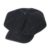 WITHMOONS Schlägermütze Golfermütze Schiebermütze Denim Cotton Newsboy Hat Baker Boy Beret Flat Cap KR3613 (Black) -