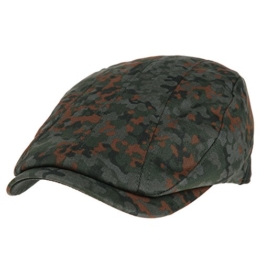 WITHMOONS Schlägermütze Golfermütze Schiebermütze Mens Flat Cap Camouflage Vertical Stitch Ivy Hat LD3438 (Green) -