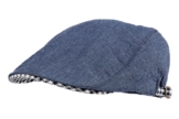 WITHMOONS Schlägermütze Golfermütze Schiebermütze Denim Summer Cool Cotton Newsboy Cap LD3069 (Blue) -