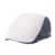 WITHMOONS Schlägermütze Golfermütze Schiebermütze Summer Linen Flat Cap Two Block Neutral Color Ivy Hat LD3050 (Blue) -