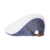 WITHMOONS Schlägermütze Golfermütze Schiebermütze Summer Linen Flat Cap Two Block Neutral Color Ivy Hat LD3050 (Blue) - 
