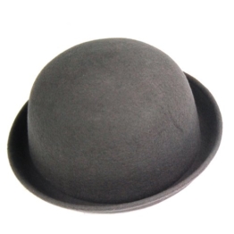 Yahee Melone Bowler Mütze Hut Bowlerhut Bowlerhat Filzhut Chaplin Hat Reithut (Gray) -