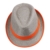 YL Erwachsene Pork Pie-Hut mit farbigen Band (Orange) - 