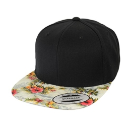 Yupoong by Flexfit Mütze Snapback Cap Floral schwarz bunt - Einheitsgrösse -