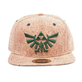 Zelda Snapback Cap mit Triforce Logo Kork -