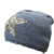 Zwillingsherz Beanie Mütze mit Cashmere mit Patches Sternen Anker (Pailletten Stern denim blue) -