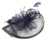 ZYCC Feder-Fascinator breite Streifen-Blumen-Haar-Klipp-Hochzeitsfest-Cocktail-Haar-Zusätze Mehrfarben (Navy Blau) - 